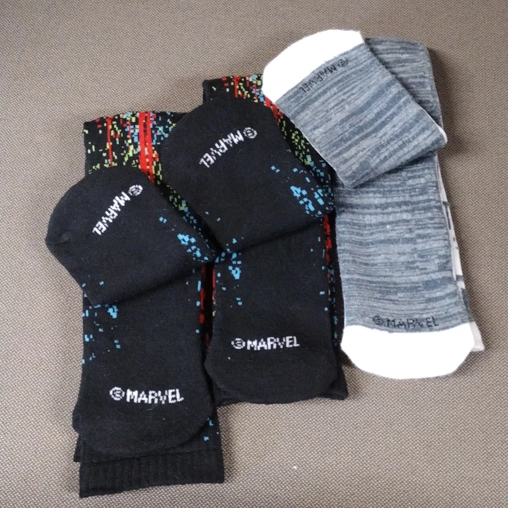 3 pair Marvel adult socks